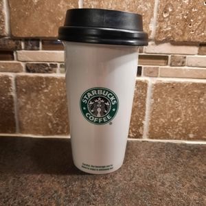 Starbucks Classic Mermaid Logo Ceramic Travel Mug